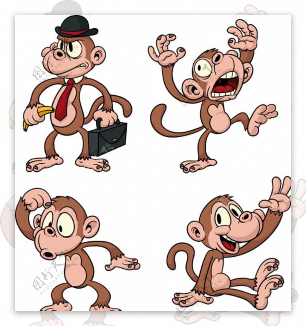 猴子动漫矢量图系列图片