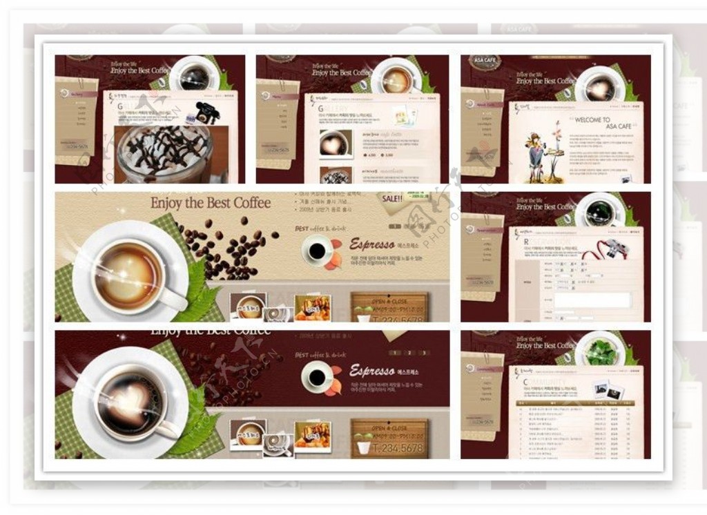 日式美食网站制作模版