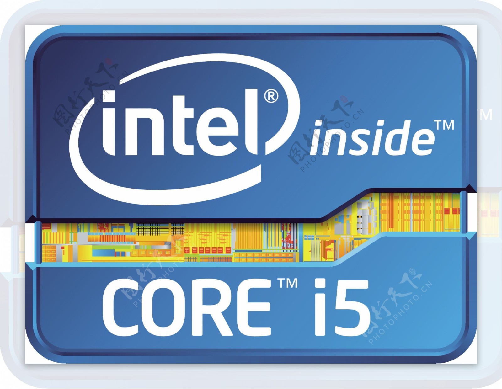 Intel酷睿i5矢量LOGO