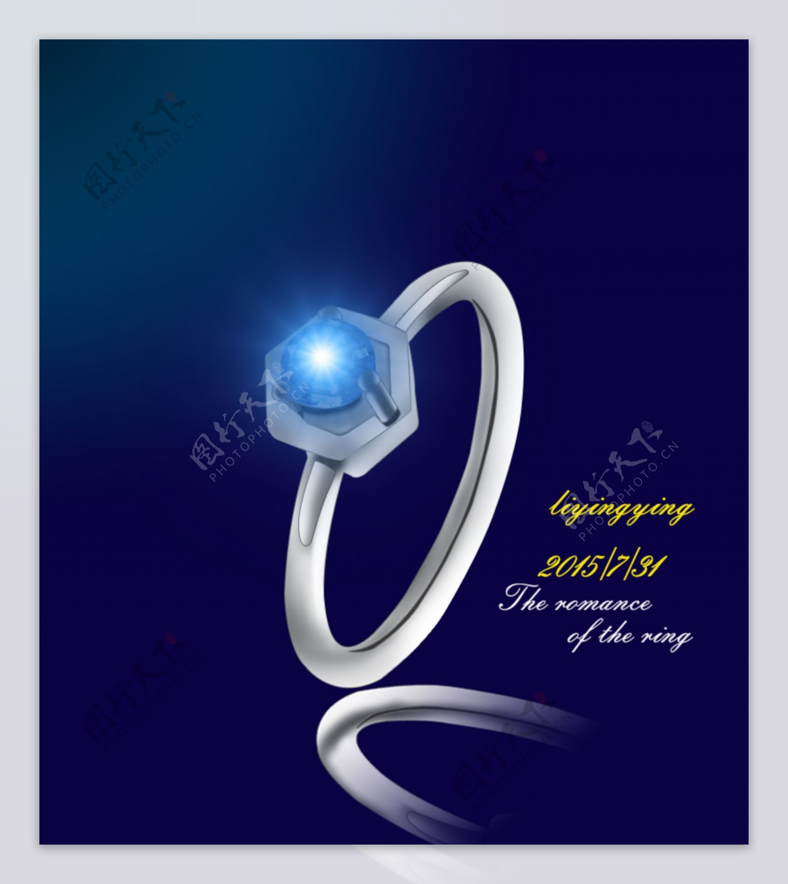 结婚钻石戒指设计手绘稿|平面|品牌|WISHRING许愿 - 原创作品 - 站酷 (ZCOOL)
