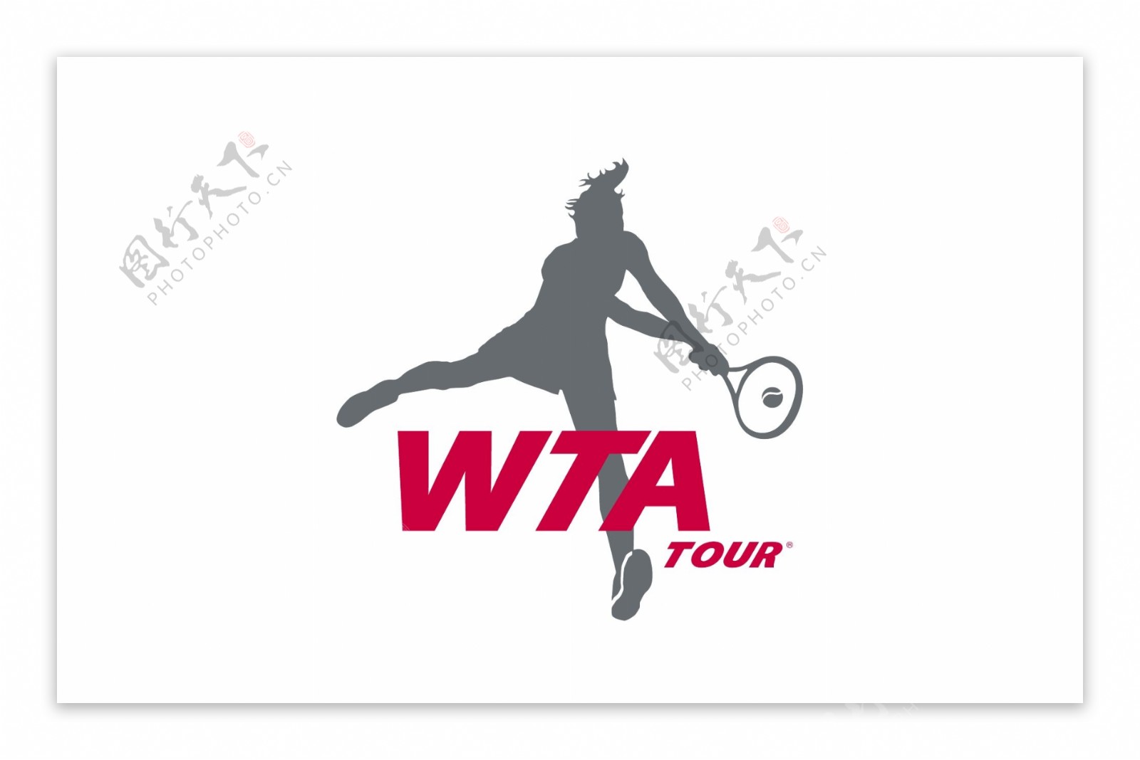 WTAlogo设计欣赏WTA体育比赛LOGO下载标志设计欣赏