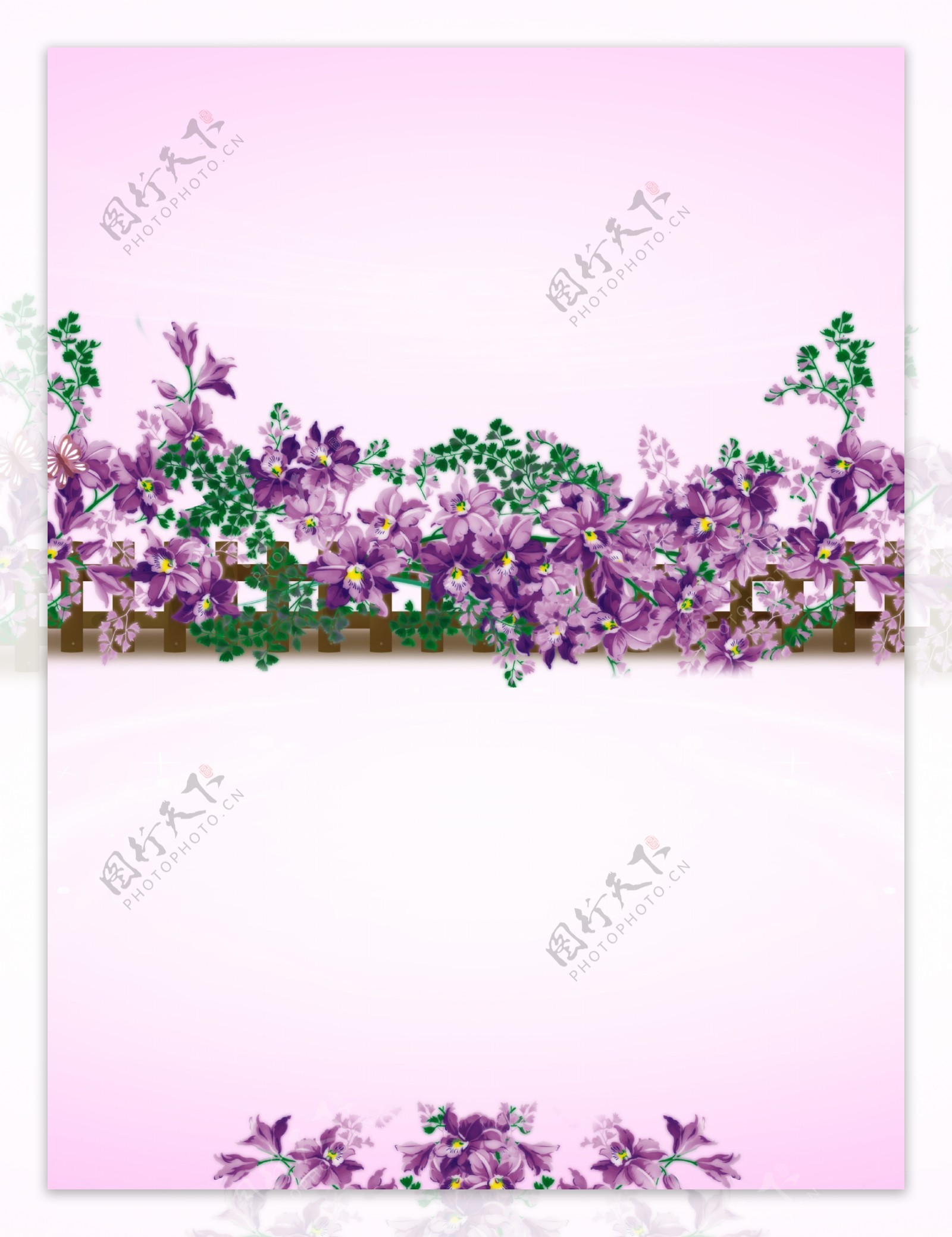 紫蔷薇玻璃移门图片大全编号Y105