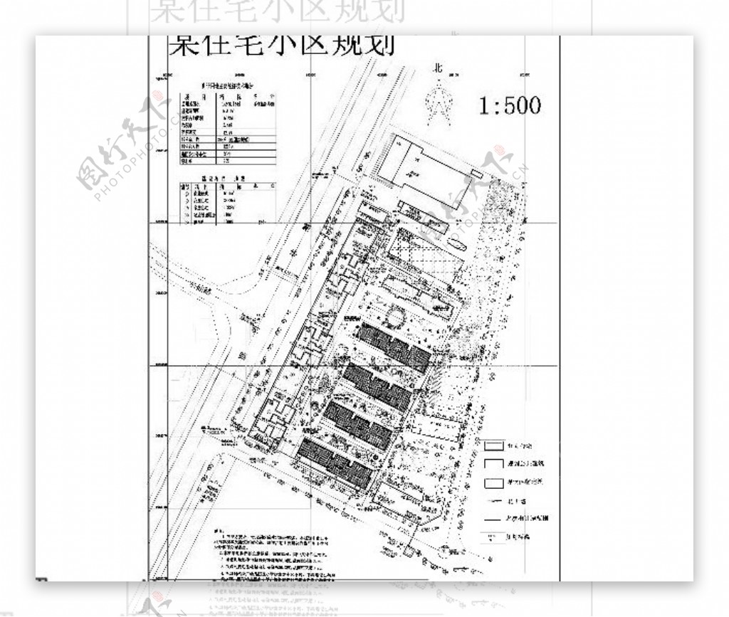 小区规划图cad