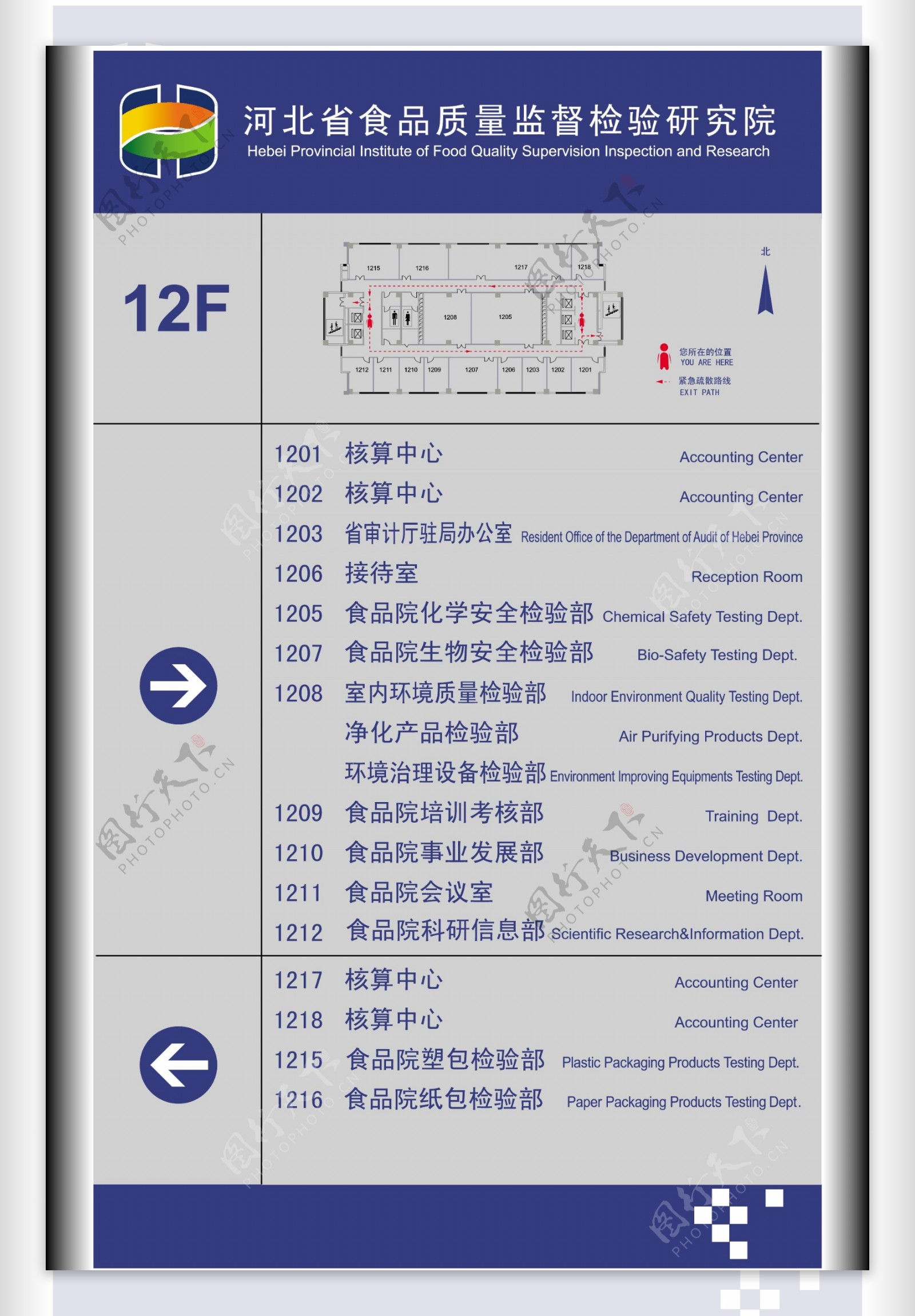 楼层指示牌图片