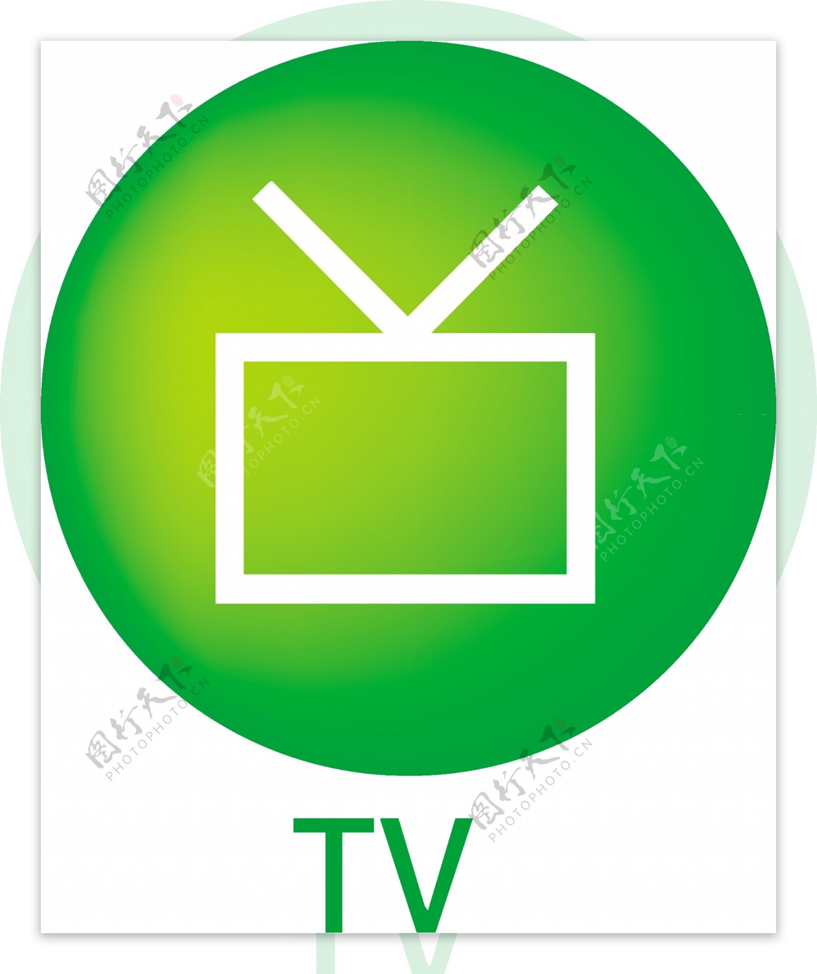 绿色TV图标
