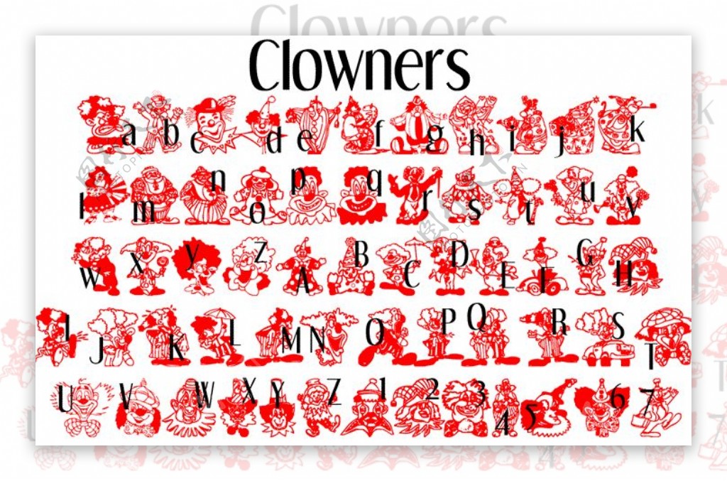 clowners字体