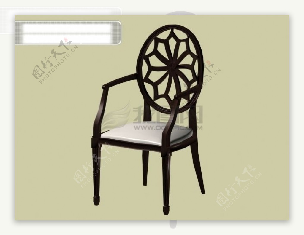 3d欧式木椅