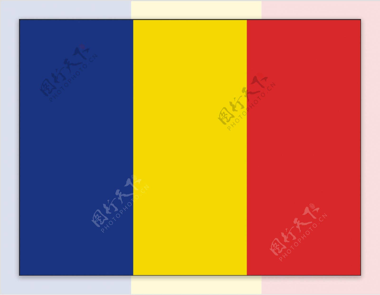 矢量罗马尼亚国旗