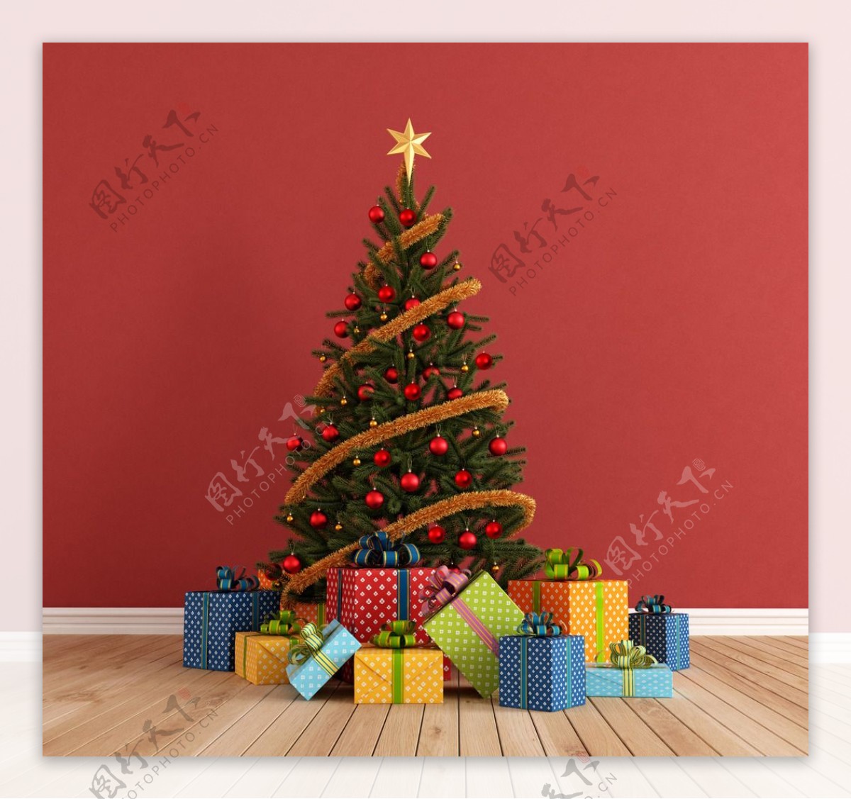 圣诞树圣诞礼物图片