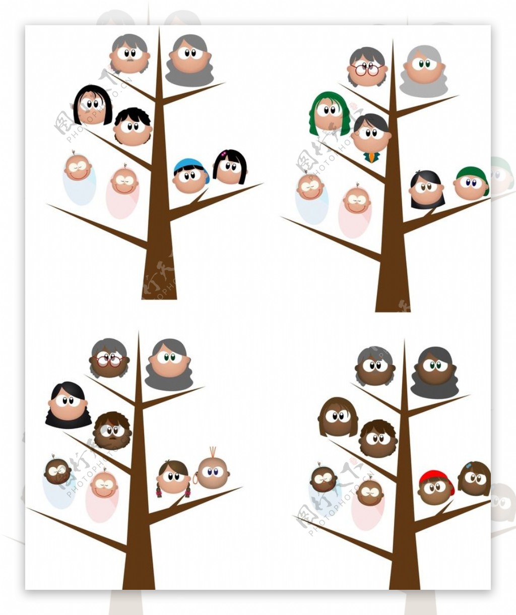 树木一家人图片