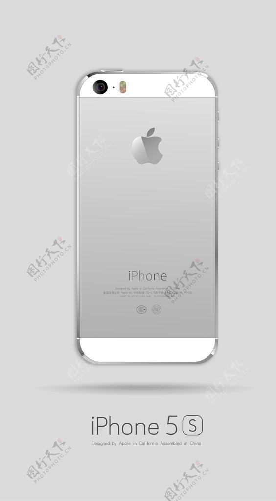 苹果5S银色图片