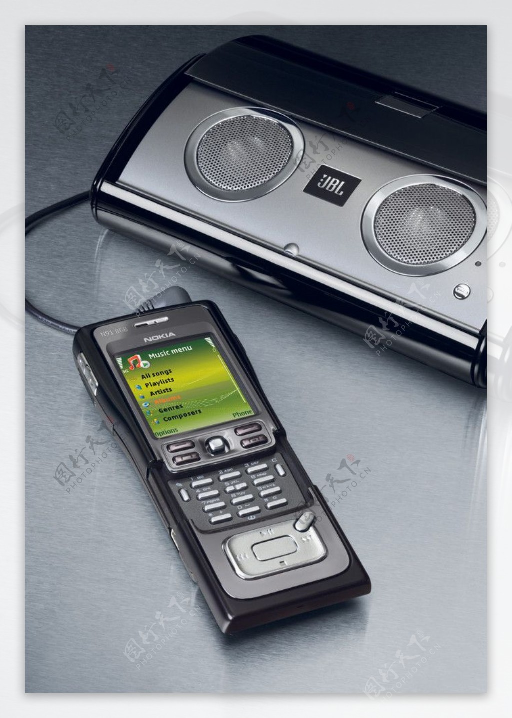 诺基亚N91手机带音箱图片