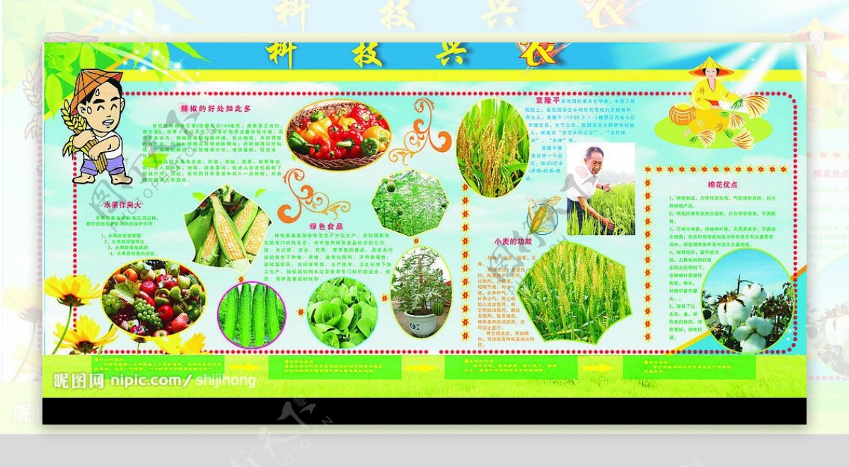 农业科技展板图片