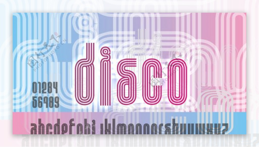 disco线条字体