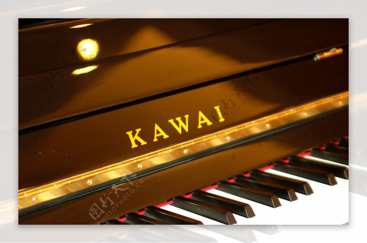 KAWAI钢琴特写图片