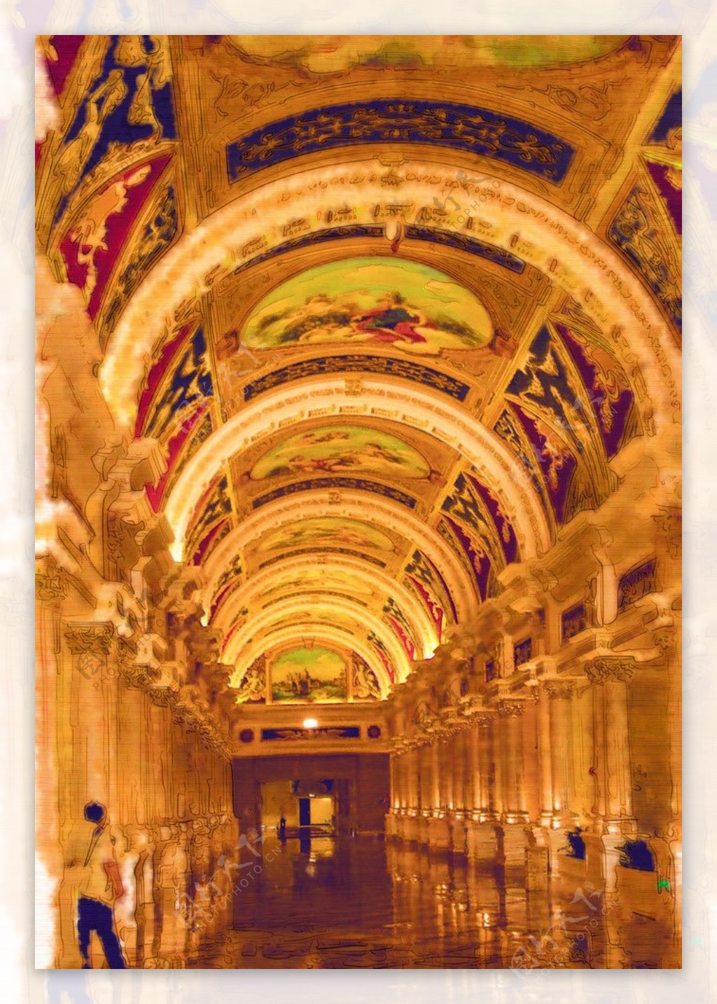 宫殿长廊图片