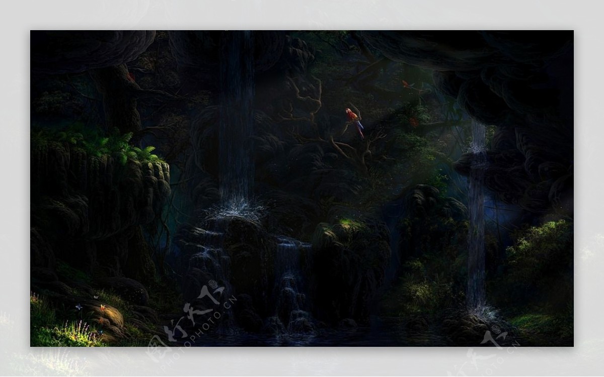 黑暗森林鹦鹉CG场景图片