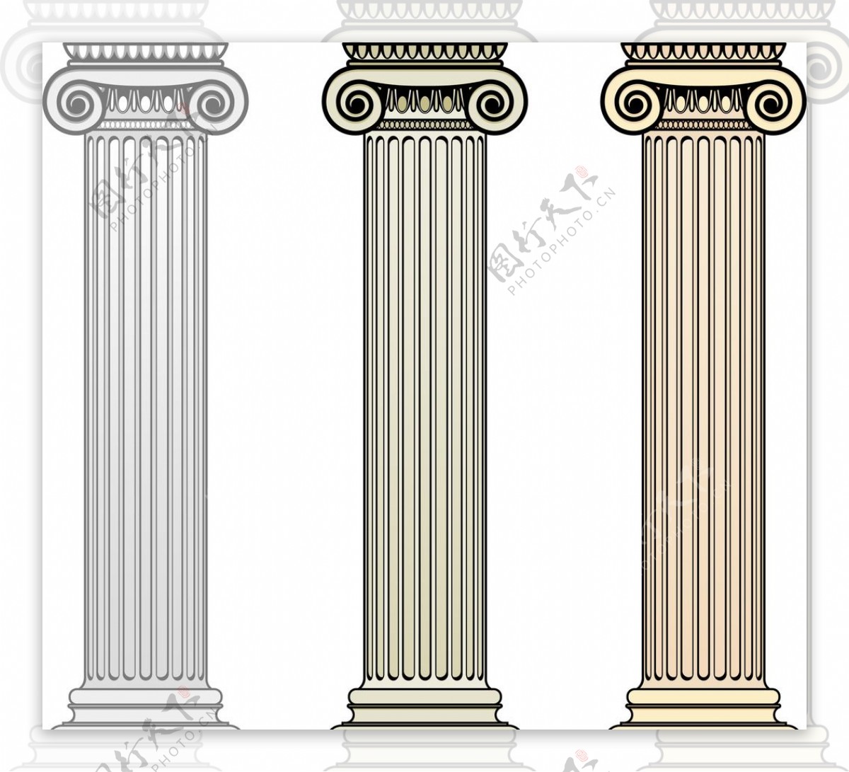 欧式古老罗马柱图片素材-编号26578993-图行天下
