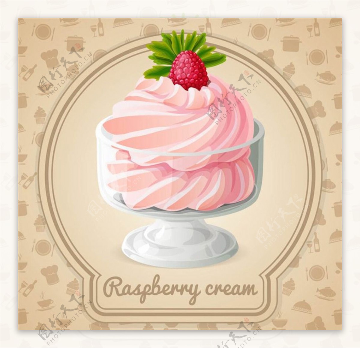 甜点甜品冰激凌蛋糕图片