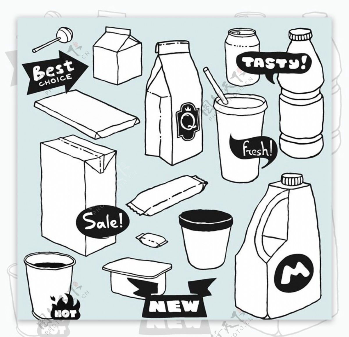 牛奶牛奶图标图片