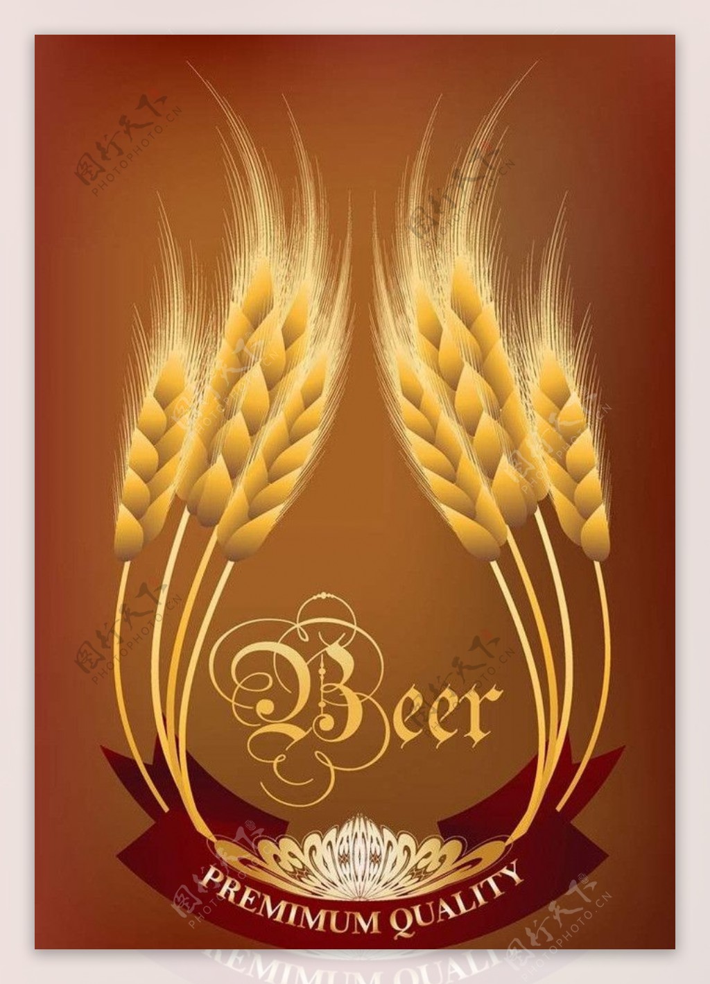 啤酒商标标签设计图片