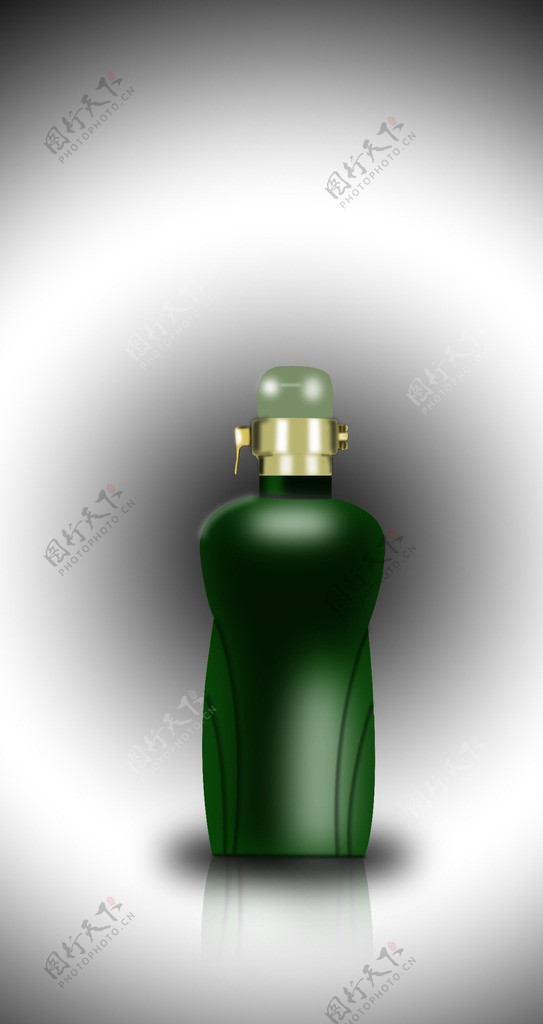 墨绿酒瓶图片