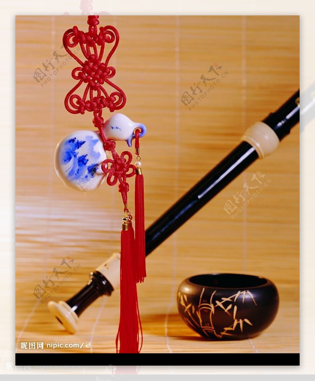 中国结笛子图片