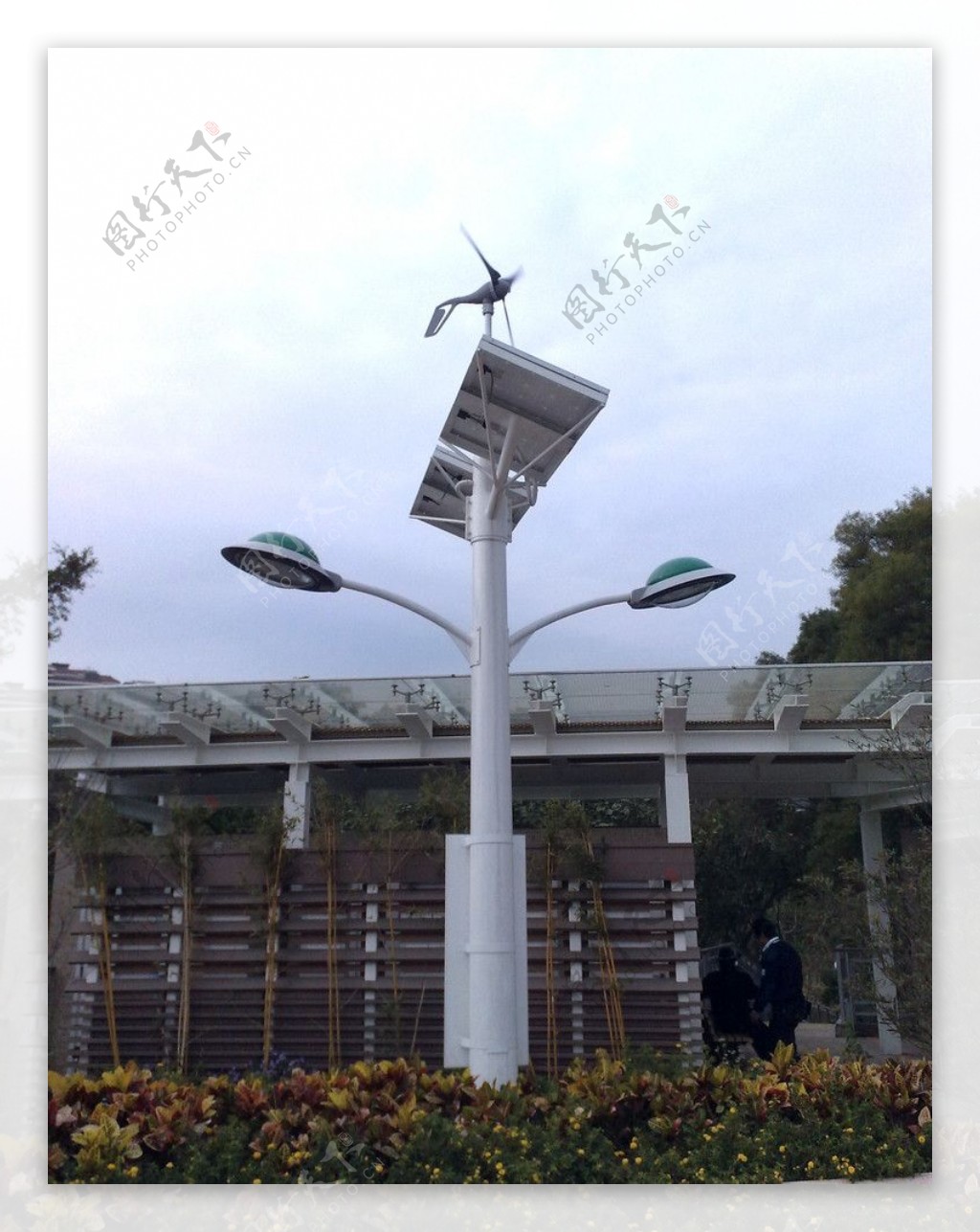 太陽能風車電燈图片