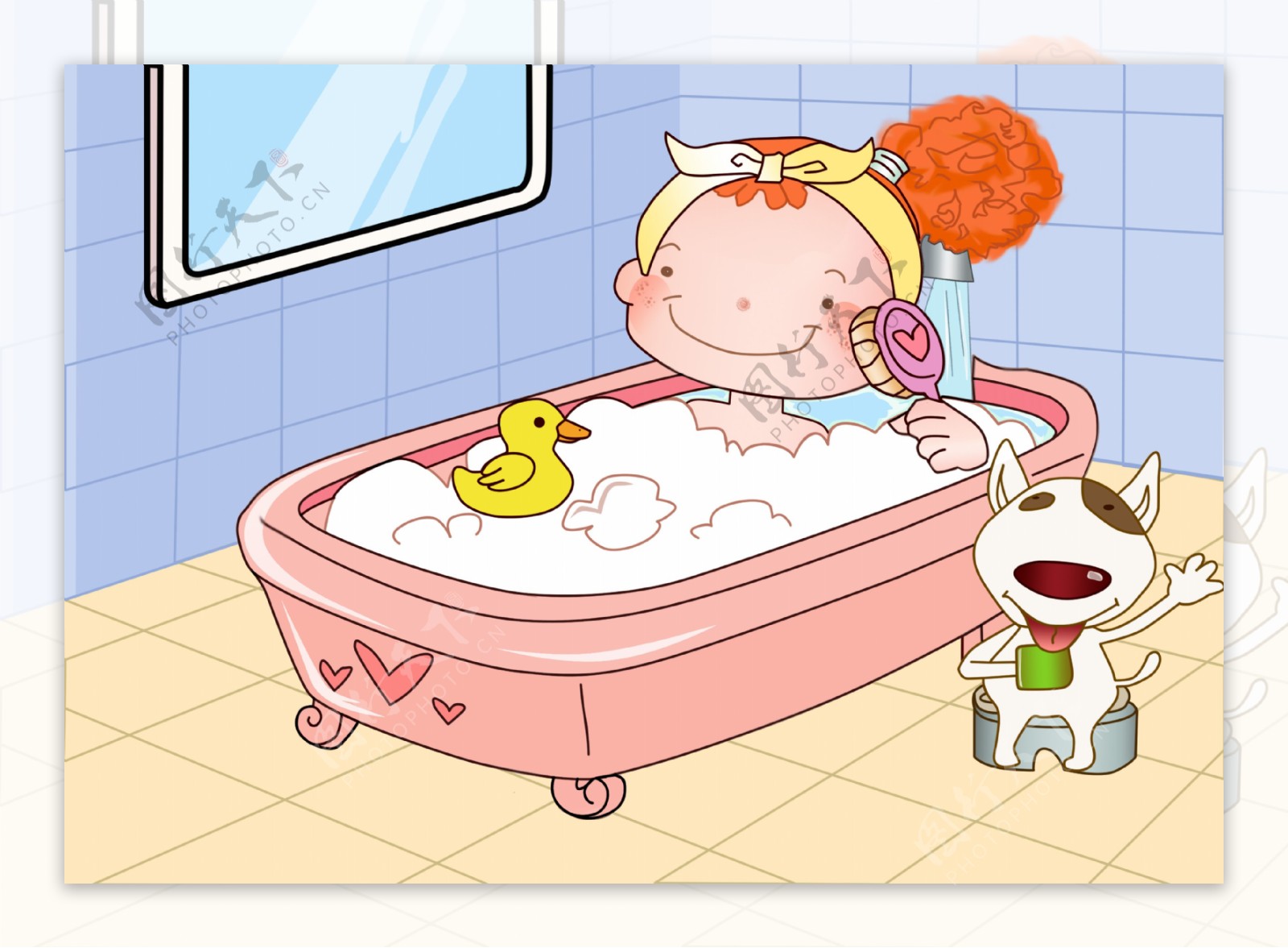 洗澡图片的卡通搞笑图片表情笑得不行图片表情 - 表情包之园