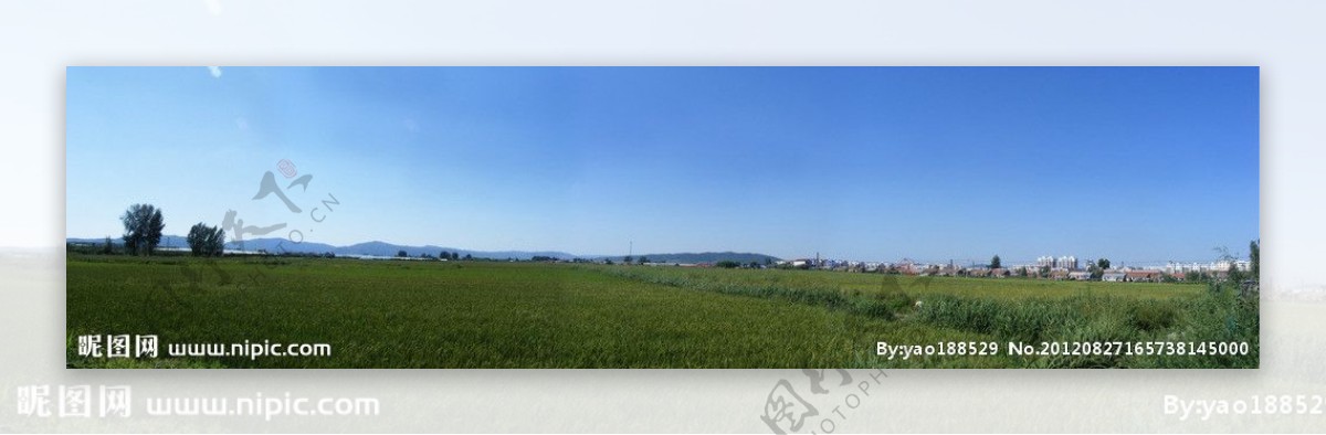 田园绿色风景图图片