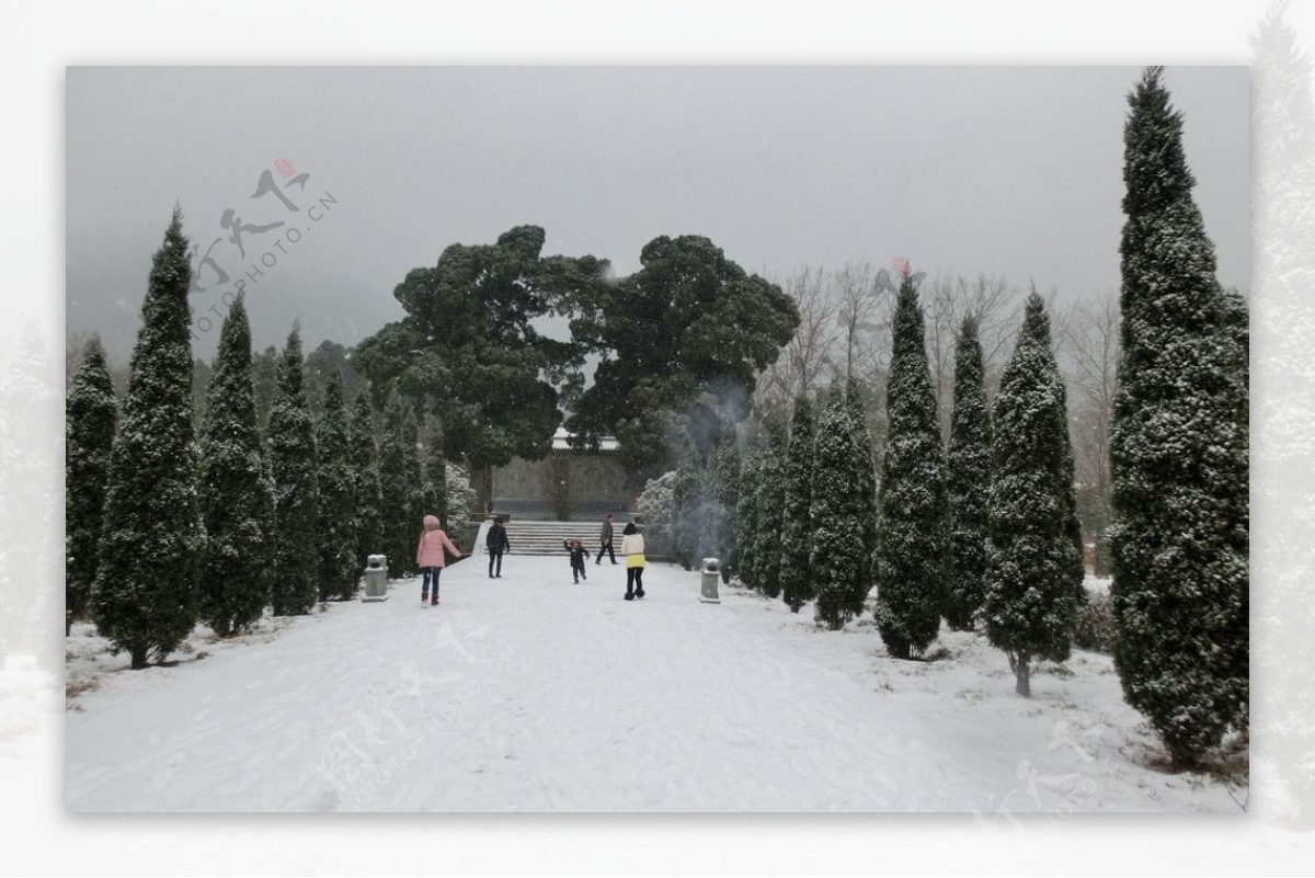 会善寺雪景图片