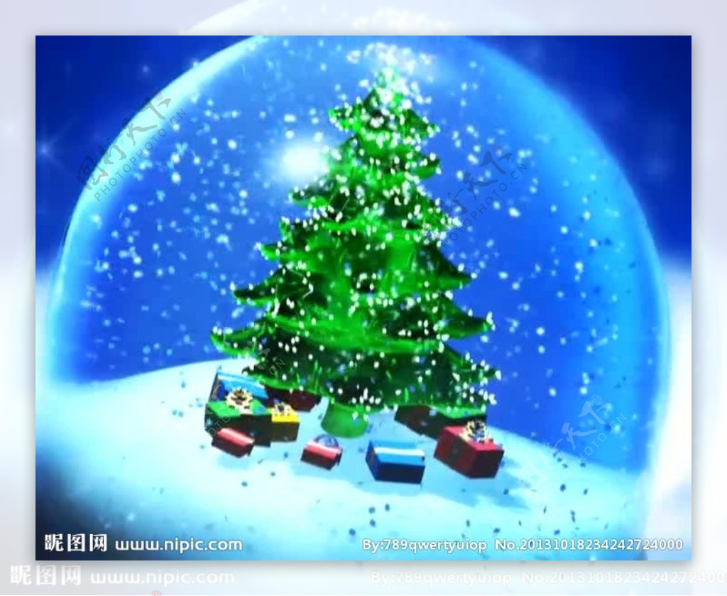 圣诞球背景视频素材