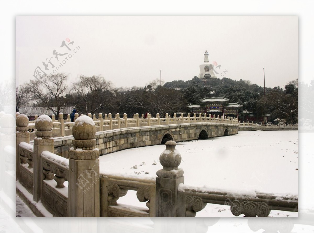 北海雪景图片