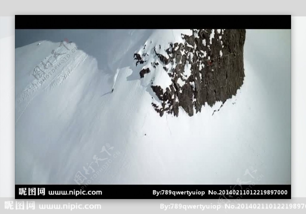 高山滑雪运动视频