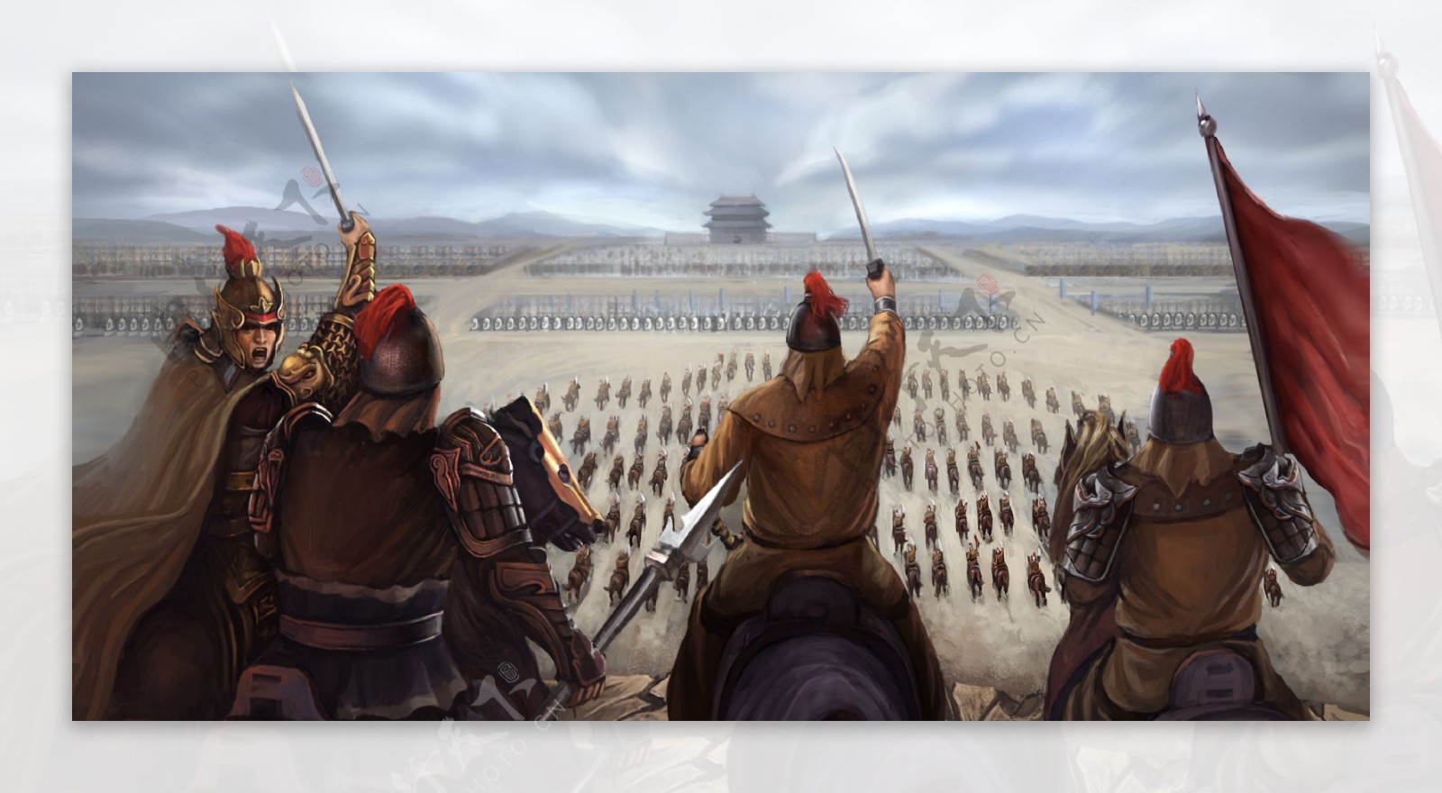 古代战争场面图片