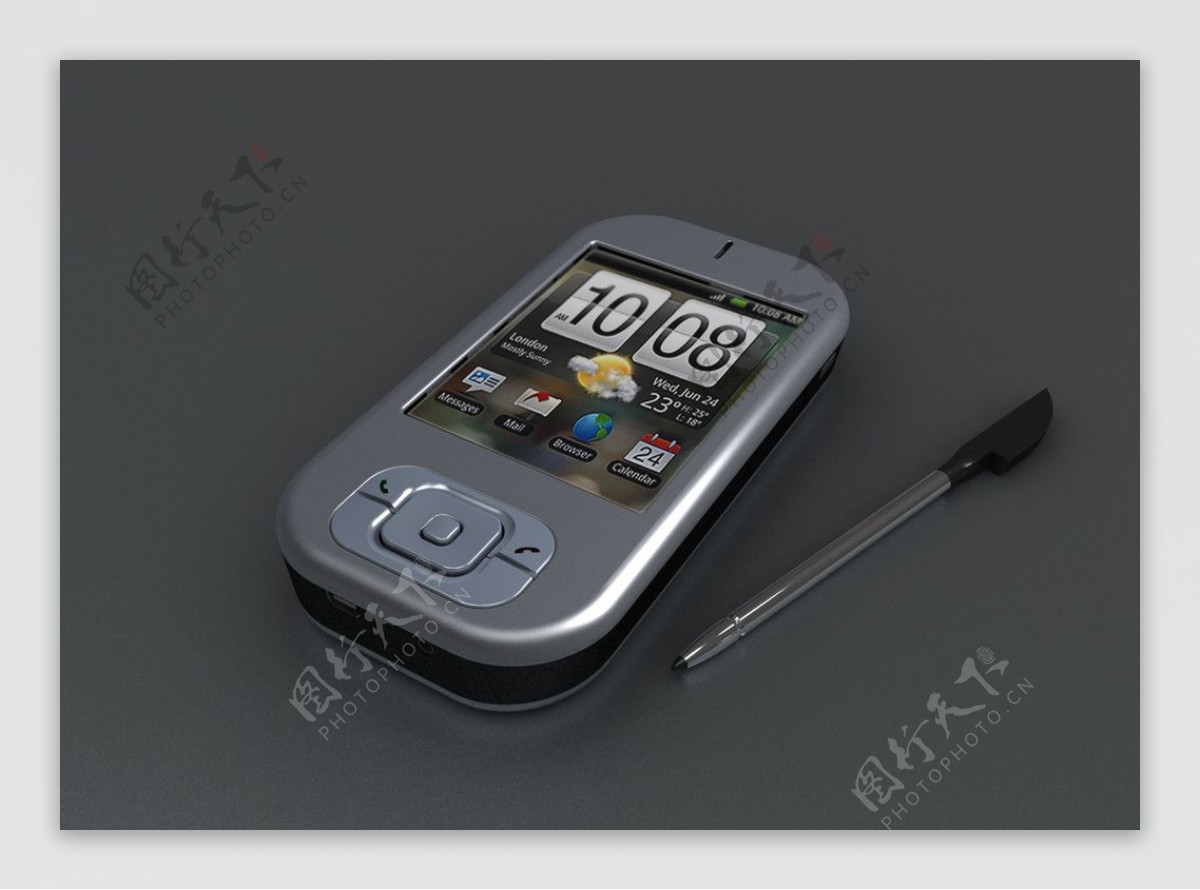 多普达818手机模型渲染效果图图片