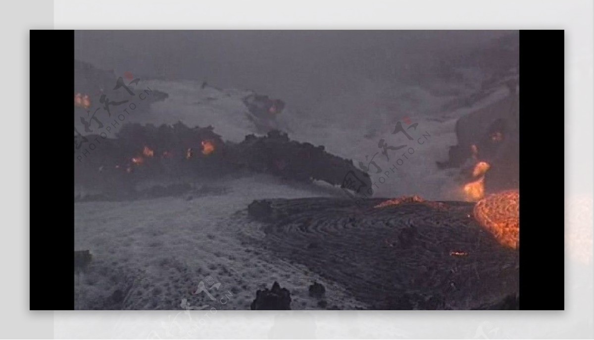 自然火山岩浆