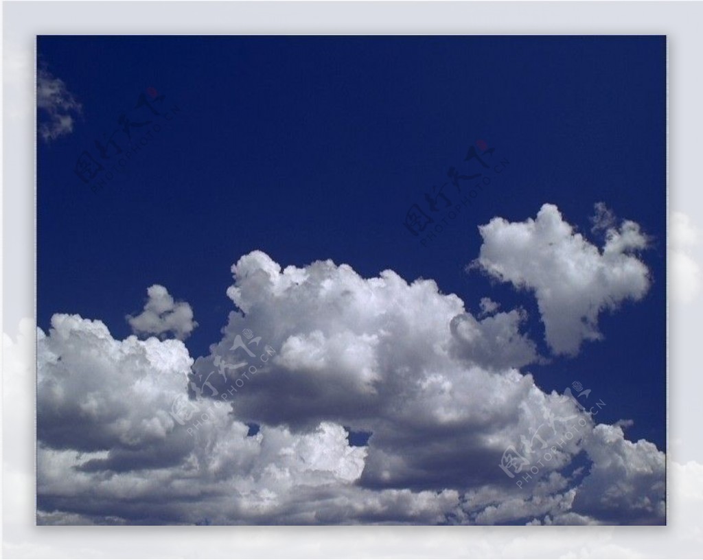 视频素材高空蓝天白云