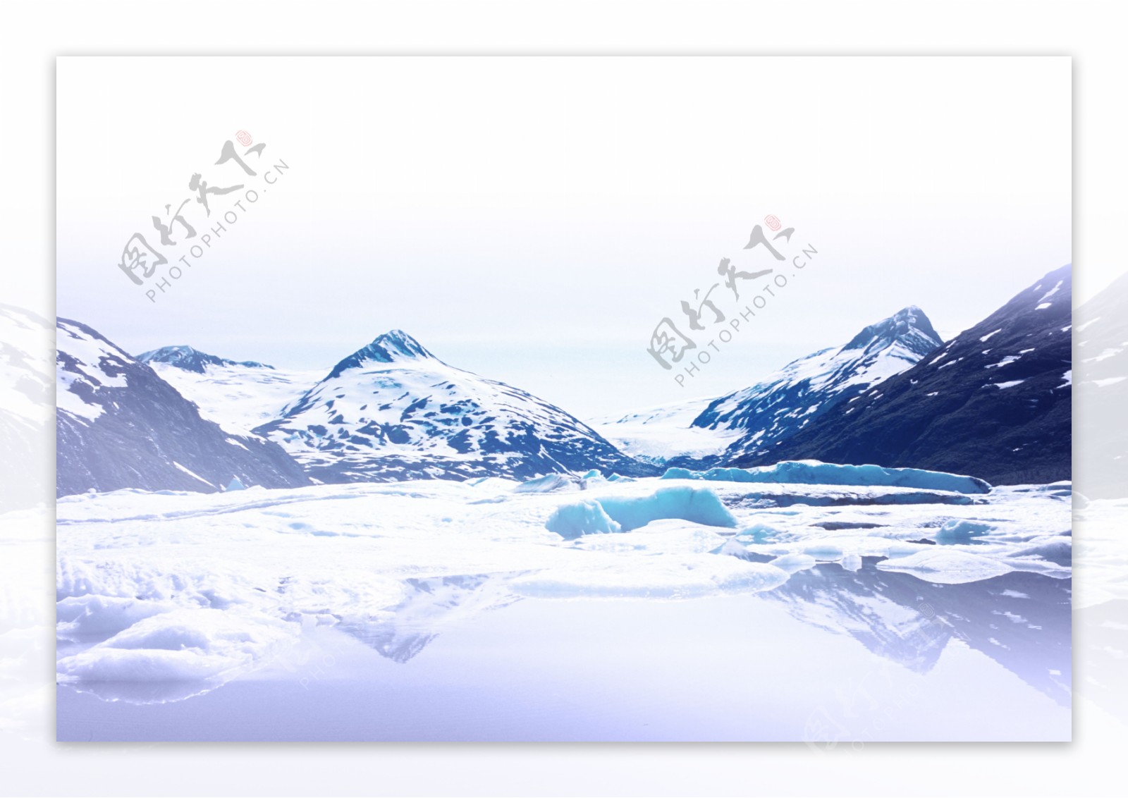 雪山背景素材图片