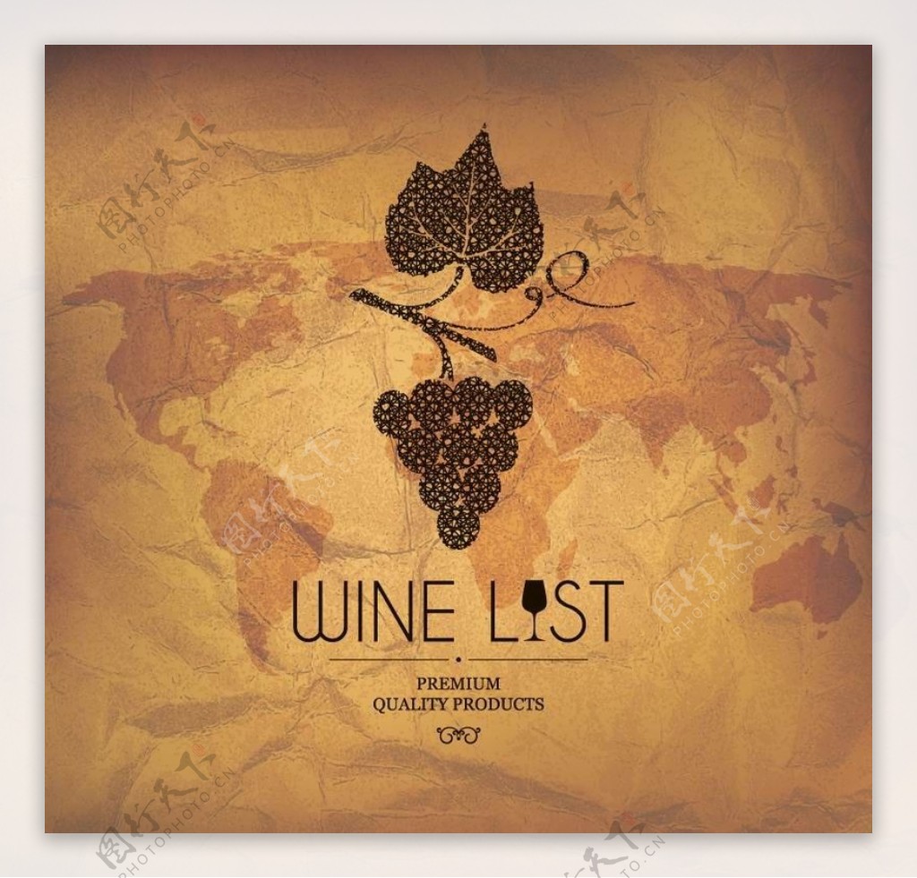葡萄酒封面设计图片