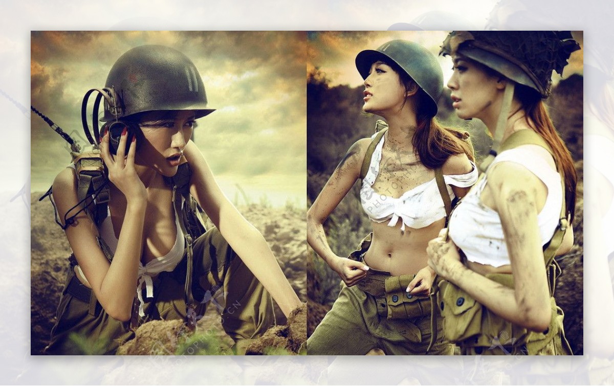 二战风云美女代言图片