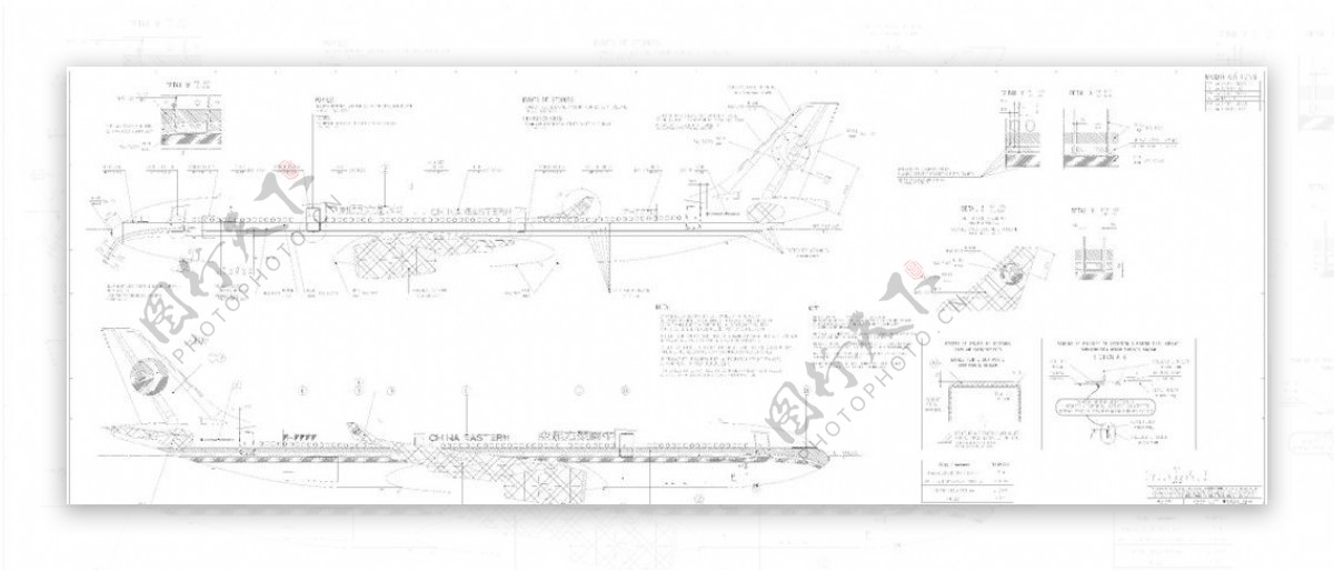 极珍贵AIRBUS官方东航空客A333纯线图图片