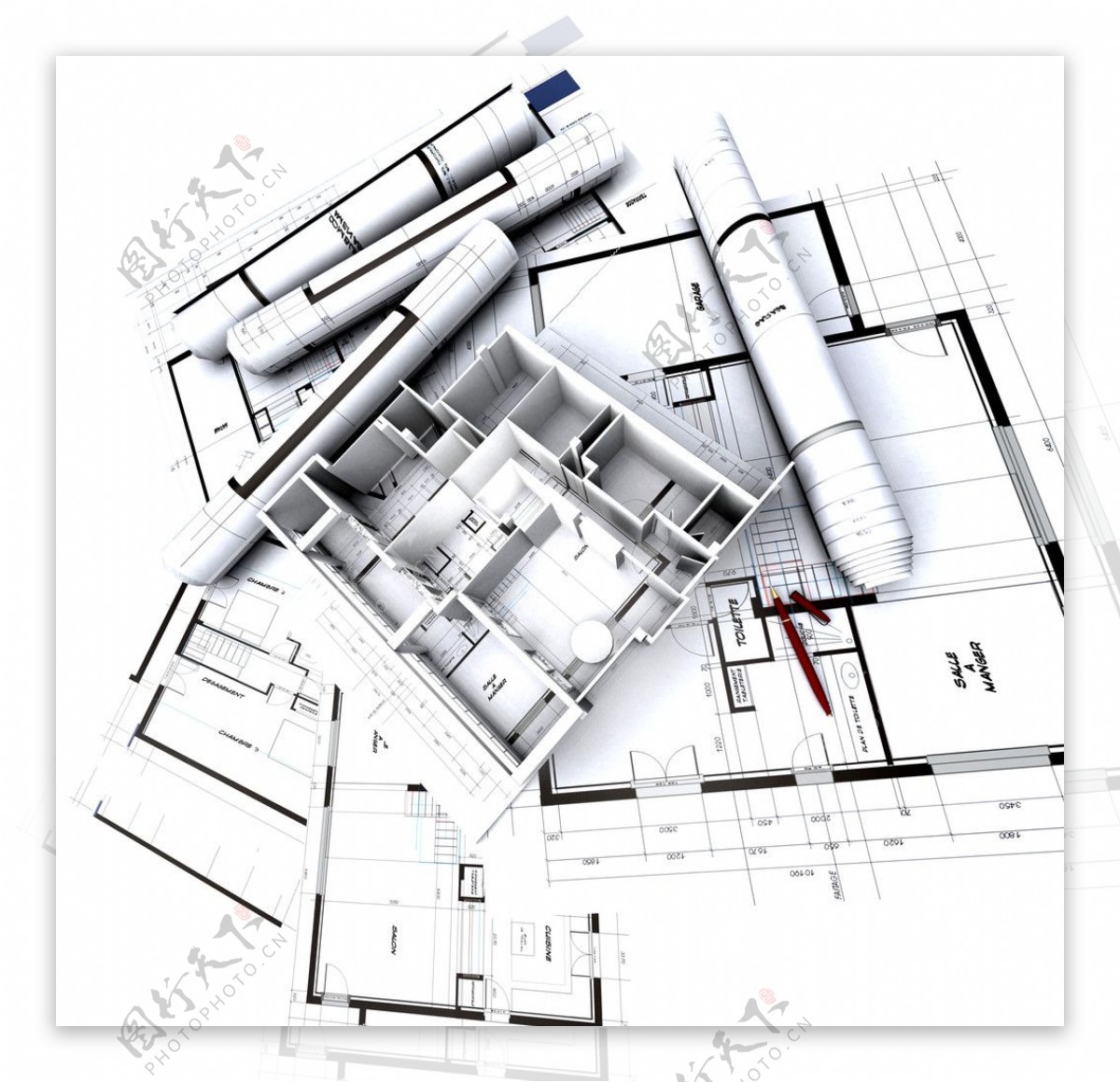 3d建筑模型图纸图片