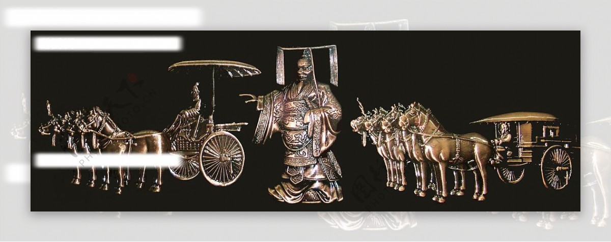 秦代青铜车马图图片