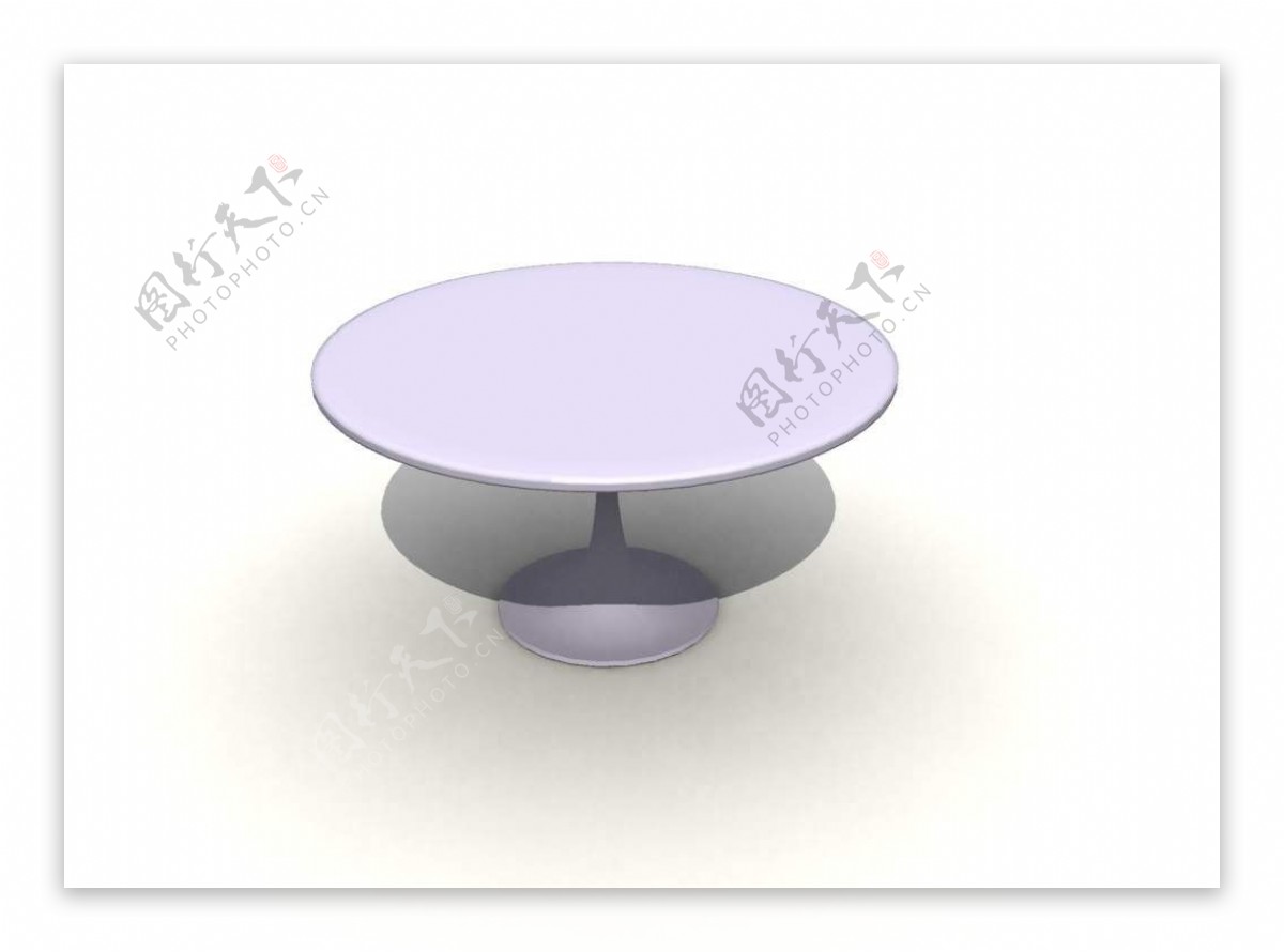 圆形的桌子模型图片