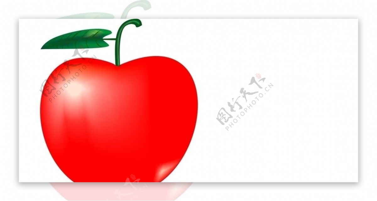 红苹果矢量图图片