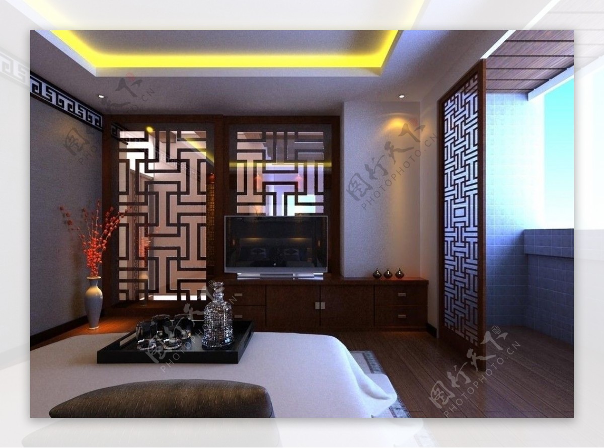 中式时尚卧室图片
