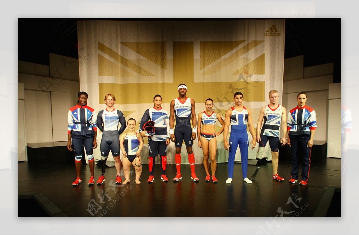ADIDAS英国队奥运装备展示平面广告图片