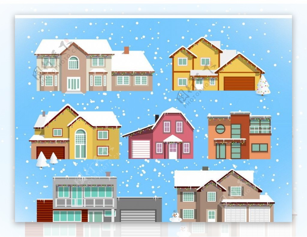 冬季房屋图片