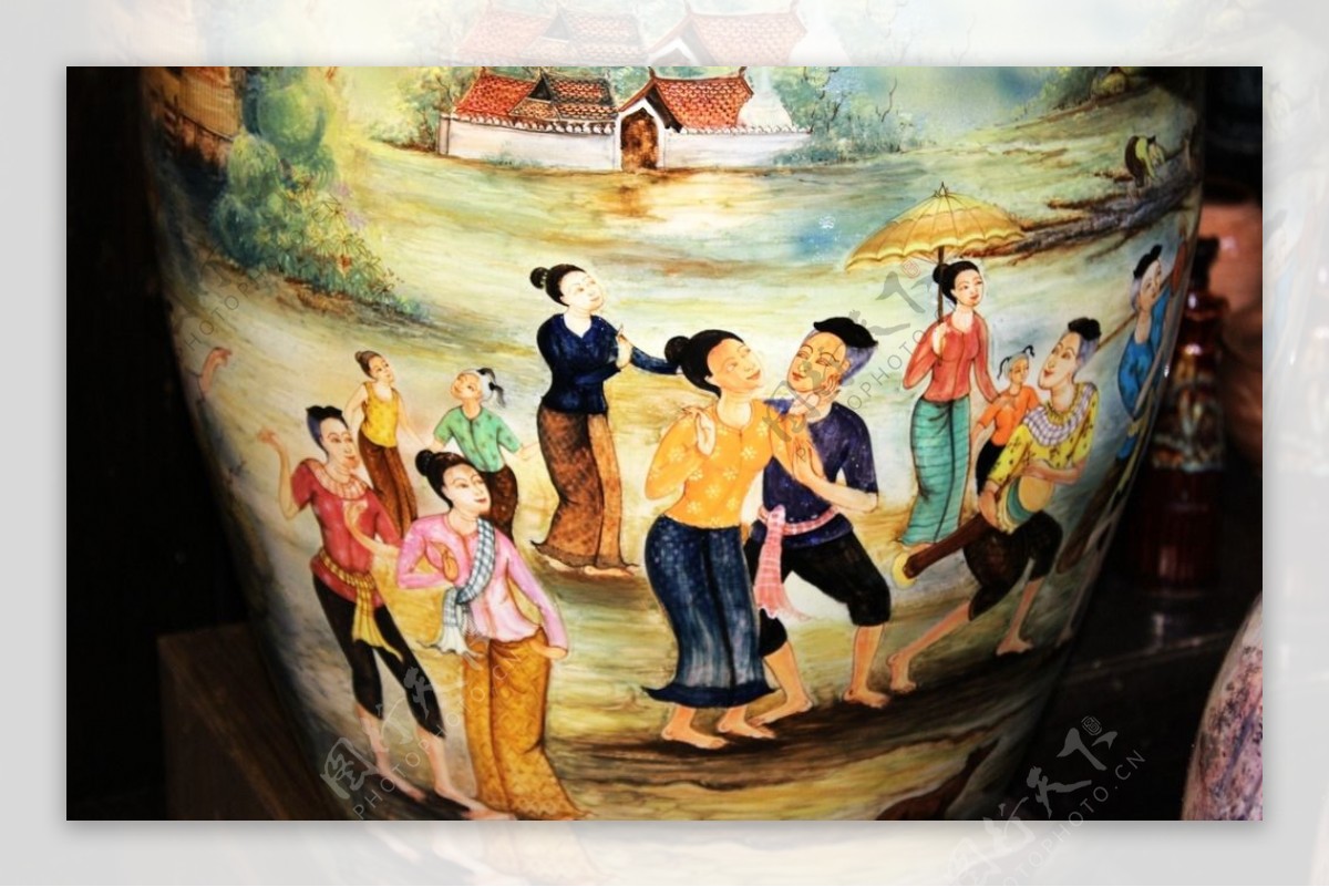 泰国瓷器图案图片